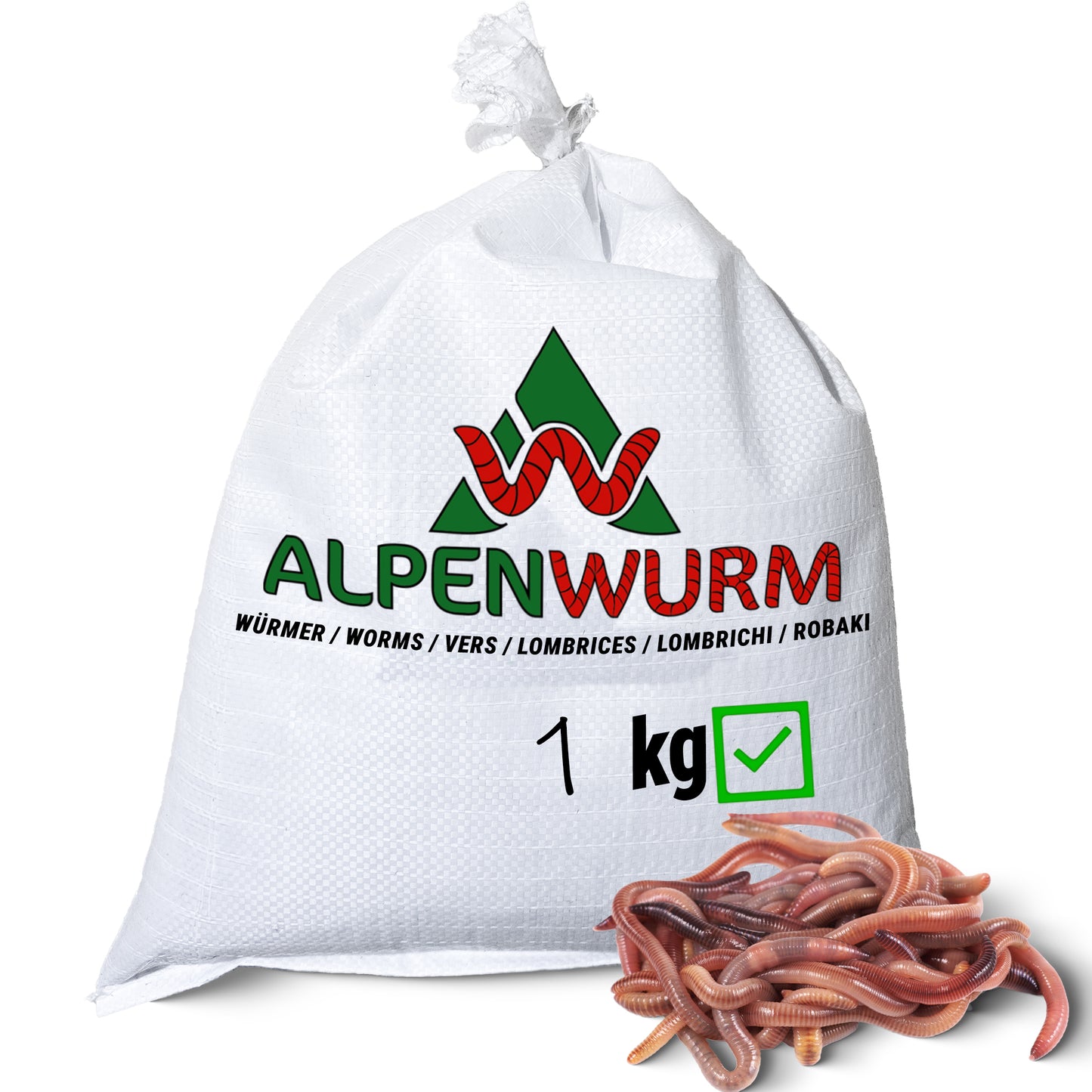 1 kg Würmer nach Wahl
