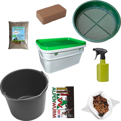 Wurmbox, Hälter-Eimer Einsteigerpaket (Bundle)
