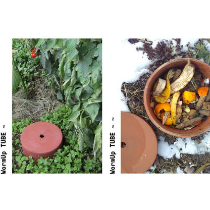 WormUp TUBE - Compost tube made of clay for flower beds