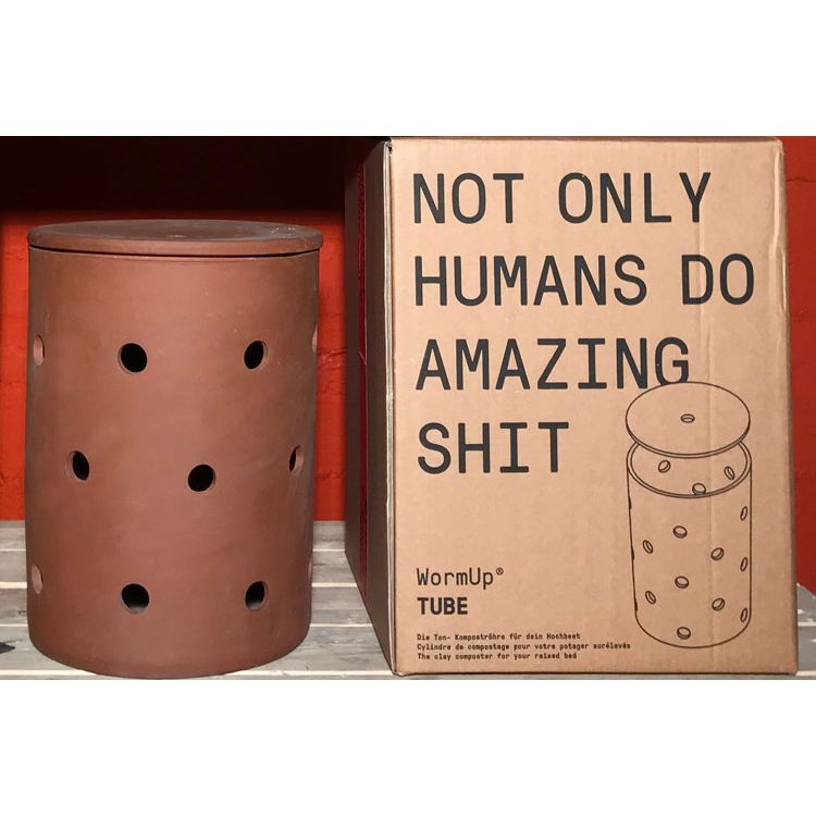 WormUp TUBE - Compost tube made of clay for flower beds