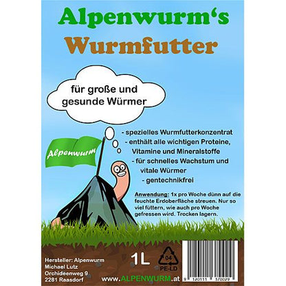 Wurmfutter - Futterkonzentrat für Würmer 1 Liter