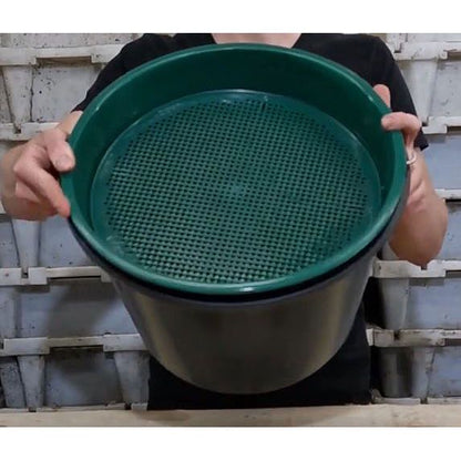 Worm sieve / compost sieve / soil sieve - 4mm &amp; 6mm sieve size - Ø38cm 