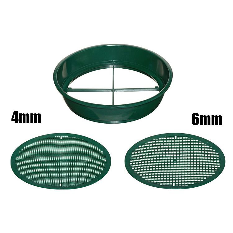 Worm sieve / compost sieve / soil sieve - 4mm &amp; 6mm sieve size - Ø38cm 